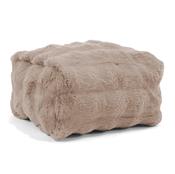 Small Footstool - Bubble Faux Fur Mink image