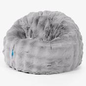 Classic Kids Bean Bag Chair 1-5 yr - Bubble Faux Fur Grey