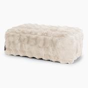 Large Footstool Replacement Cover - Bubble Faux Fur