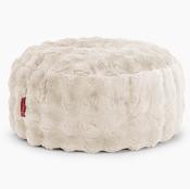 Large Round Pouffe Replacement Cover - Bubble Faux Fur