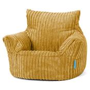 Kids Armchair Bean Bag for Toddlers 1-3 yr - Cord Golden Honey
