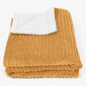 Large Sherpa Throw / Blanket 140 x 200cm - Cord Golden Honey