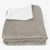 Large Sherpa Throw / Blanket 140 x 200cm - Cord Mink