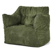 Victor Bean Bag Armchair - Cord Forest Green