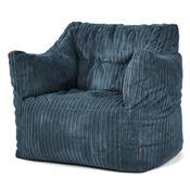 Victor Bean Bag Armchair - Cord Navy Blue