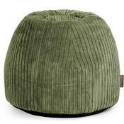 Dressing Table Pouf Stool - Cord Forest Green