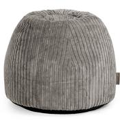 Dressing Table Pouf Stool - Cord Graphite Grey