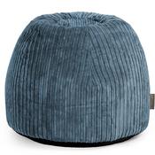 Dressing Table Pouf Stool - Cord Navy Blue