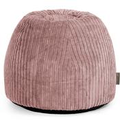 Dressing Table Pouf Stool - Cord Peach