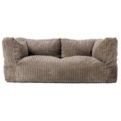 The 2 Seater Albert Sofa Bean Bag - Cord Dovetail Grey