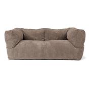 The 2 Seater Albert Sofa Bean Bag - Cord Dovetail Grey image