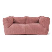 The 2 Seater Albert Sofa Bean Bag - Cord Peach image