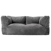The 2 Seater Albert Sofa Bean Bag - Cord Slate Grey