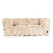 The 2 Seater Albert Sofa Bean Bag - Ultra Plush Cord Cream image