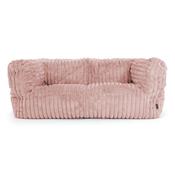 The 2 Seater Albert Sofa Bean Bag - Ultra Plush Cord Dusty Pink image