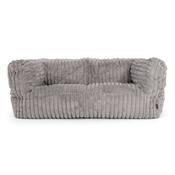 The 2 Seater Albert Sofa Bean Bag - Ultra Plush Cord Grey image