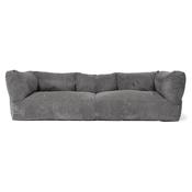 The 3 Seater Albert Sofa Bean Bag - Cord Slate Grey image
