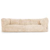 The 3 Seater Albert Sofa Bean Bag - Ultra Plush Cord Cream image