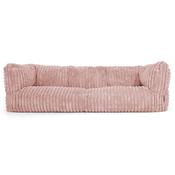 The 3 Seater Albert Sofa Bean Bag - Ultra Plush Cord Dusty Pink image