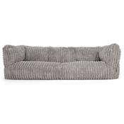 The 3 Seater Albert Sofa Bean Bag - Ultra Plush Cord Grey image