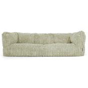 The 3 Seater Albert Sofa Bean Bag - Ultra Plush Cord Sage Green image