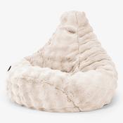 Highback Bean Bag Chair Replacement Cover - Bubble Faux Fur