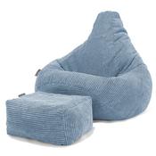 Highback Bean Bag Chair - Pom Pom Sky Blue image