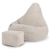 Highback Kids Bean Bag Chair 1-5 yr - Cord Ivory image