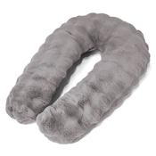 Hug Pillow - Bubble Faux Fur Grey