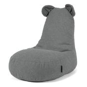 Children's Sherpa Bear Bean Bag Chair 2-6 yr - Boucle Grey image