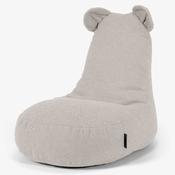 Children's Sherpa Bear Bean Bag Chair 2-6 yr - Boucle Ivory