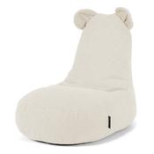 Children's Sherpa Bear Bean Bag Chair 2-6 yr - Boucle Ivory