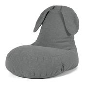 Children's Sherpa Rabbit Bean Bag Chair 2-6 yr - Boucle Grey image