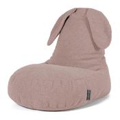 Children's Sherpa Rabbit Bean Bag Chair 2-6 yr - Boucle Pink image