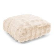 Large Floor Cushion - Bubble Faux Fur Cream