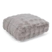 Large Floor Cushion - Bubble Faux Fur Grey