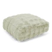 Large Floor Cushion - Bubble Faux Fur Sage Green