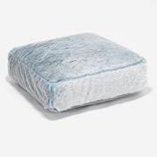 Large Floor Cushion Replacement Cover - Fluffy Faux Fur Rabbit