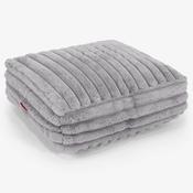 Large Floor Cushion - Ultra Plush Cord Grey