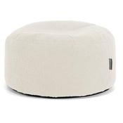 Large Round Footstool - Boucle Ivory image