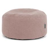 Large Round Footstool - Boucle Pink image