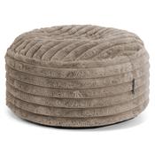 Large Round Footstool - Ultra Plush Cord Minky image