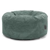 Large Round Pouffe - Pom Pom Emerald Green image