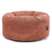 Large Round Pouffe - Pom Pom Pumpkin Orange image