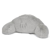 Children's High Back Support Cuddle Cushion - Fluffy Faux Fur Rabbit Light Grey