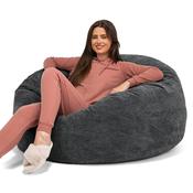 Mammoth Bean Bag Sofa - Pom Pom Black image