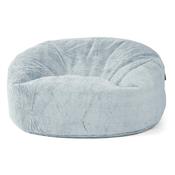 Mammoth Bean Bag Sofa - Fluffy Faux Fur Rabbit Dusty Blue image
