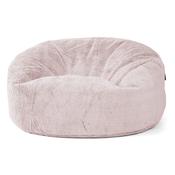 Mammoth Bean Bag Sofa - Fluffy Faux Fur Rabbit Dusty Pink image