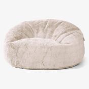 Mammoth Bean Bag Sofa - Fluffy Faux Fur Rabbit Golden Brown
