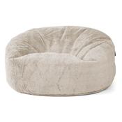 Mammoth Bean Bag Sofa - Fluffy Faux Fur Rabbit Golden Brown